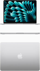 Apple unveils the new 13- and 15‑inch MacBook Air with the powerful M3 chip in silver colour